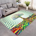 thumbnail image 2 of Water Ripples Carpet Living Room Anti-slip Area Rugs Modern Home Decor Bedroom Floor Mat A, 2 of 7