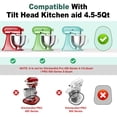 thumbnail image 2 of Mixer Slider GuanQiao, bambú apto para uso alimentario, para KitchenAid, 4,5 a 5 cuartos de galón, 2 of 9