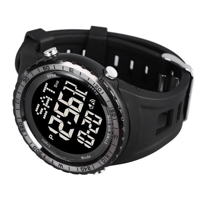 Reloj Electrónico De Doble Pantalla, Reloj Digital Para Hombres Con Puntero Luminoso Para Actividades Al Aire Libre