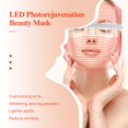 3 Colors LED Light Therapy Face Mask, Photon Instrument, Antiaging
