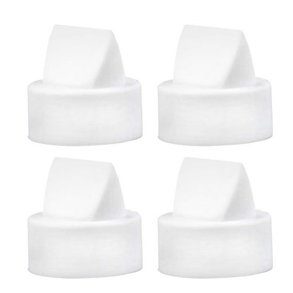 Maymom Valve Compatible with Freemie Closed System Cups, Freemie Duckbills or Freemie Valves in Freemie Liberty, 4 pc White, Not for Retired Freemie Open System Cup; Not Freemie Original Accessories