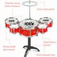 thumbnail image 6 of Kids Drum Set, Toddler Jazz Drum Music Toys 5 Drums with Stool Pedal Percussion Musical Instruments Drum Birthday Early Education Xmas Gift Toys for 3 4 5 Year Old Girls Boys, 6 of 6