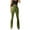 Green, variant on AOOCHASLIY Women Fall Pants Women's Casual Pantsbell-bottoms Solid Waist Long Pants