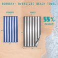 thumbnail image 3 of Toalla de playa Bornbay de gran tamaño, 100% algodón, 40 x 70 cm, color gris, 3 of 7