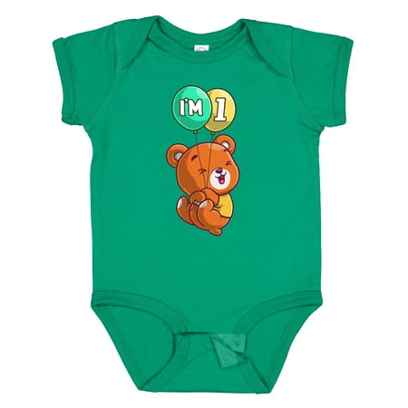 

Inktastic I m 1 Teddy Bear Gift Baby Boy or Baby Girl Bodysuit
