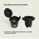 thumbnail image 4 of BELLA Cafetera de una sola porción, taza K y café molido compatible con bandeja de goteo extraíble y ajustable, apagado automático y accesorios reutilizables aptos para lavavajillas, prepara de 6 oz a, 4 of 5