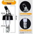thumbnail image 2 of Boquillas automáticas para dispensador de alcohol de 3 cl, dispensador de botellas, boquilla dosificadora, Plástico, Transparente, 12 paquetes con tapa, 2 of 5