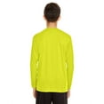 thumbnail image 2 of Youth Zone Performance Long-Sleeve T-Shirt - SAFETY YELLOW - XL, 2 of 3