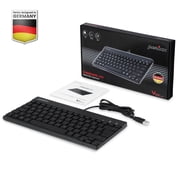 Perixx Periboard-326 - Mini Backlit USB Compact Computer Keyboard - Black