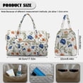 thumbnail image 7 of Garronmavis Large Quilted Duffle Bag for Women, Floral Weekender Travel Bag Overnight Bag with Zipper Pocket, Luggage Sleeve for Airplane Travel Multi-Use Carry On Shoulder Bag, 7 of 7
