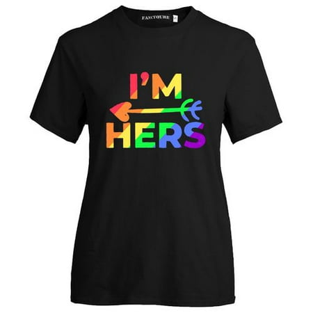 KABOER Gay couple short-sleeved T-shirt Print Short Sleeve Lgbt Couple T Shirt Personality Gay Pride T-Shirt Lesbian Couple T Shirt Funny