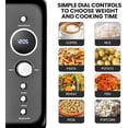 thumbnail image 4 of Retro Microwave Oven | 20L / 0.7 Cu Ft | Quick Start & Defrost By Weight/Time | 8 Pre-set Cooking Modes For Coffee, Rice, Pasta, Potato, Reheat, Fish, Pizza, Popcorn | 700W | Black, 4 of 7