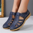 thumbnail image 5 of AUDeals Women's Orthopedic Fisherman Sandals, Closed Toe Hollow Out Shoes with Adjustable Ankle Strap Comfort (Blue, 10.5), 5 of 9