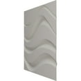 thumbnail image 4 of Ekena Millwork 19 5/8"W x 19 5/8"H Wave EnduraWall Decorative 3D Wall Panel, Universal Pearl Metallic Sea Mist (12-Pack for 32.04 Sq. Ft.), 4 of 6