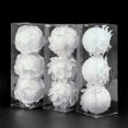 thumbnail image 2 of Bolas navideñas de espuma blanca irrompibles de 10/8/6 cm para decorar el árbol de Navidad, adornos navideños, decoraciones para árboles de Navidad, 2 of 5