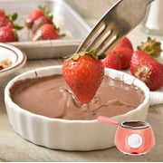 Chocolate Melting Pot, 250ml/8.45oz Electric Chocolate Fondue Fountain Machine for Parties, Warmer Machine for Milk Chocolate,Cheese, Butter, Candy