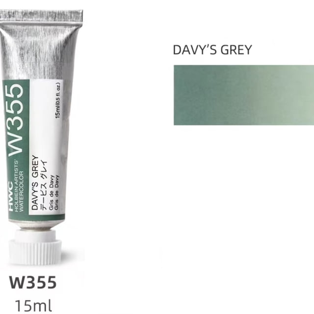 Holbein Acuarelas Profesionales para Artistas, Tubo de 15ml, Ideal para Pintores, Aficionados, Principiantes y Estudiantes, A-W355