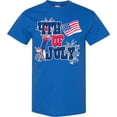 thumbnail image 3 of Inktastic 4th of July with Fireworks American Flag and Rocket T-Shirt, 3 of 5