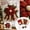 Red flower, variant on Festive Quilted Christmas Door Hanging DIY Sewing Kit; 3D Padded Patchwork Set for Beginners, Complete Fabric Kit for Front Door, Mantel, Wall, Office Decor, Gift for Craft Lovers,Cardinal