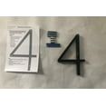 thumbnail image 4 of 5" Metal Floating Mount House Number Black Color Two Way Setup Floating or Regular, 4 of 6