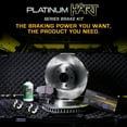 thumbnail image 3 of Hart Brakes Front Brakes and Rotors Kit |Front Brake Pads| Brake Rotors and Pads| Semi Metallic Brake Pads and Rotors| Hardware Kit - RBB1.72008.42, 3 of 7