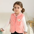 thumbnail image 3 of Baby Kids Warm Fleece Vest Toddler Boys Girls Winter Spring Zipper Jacket Waistcoats, 0-12 Months, 1-3 Years, 3 of 7