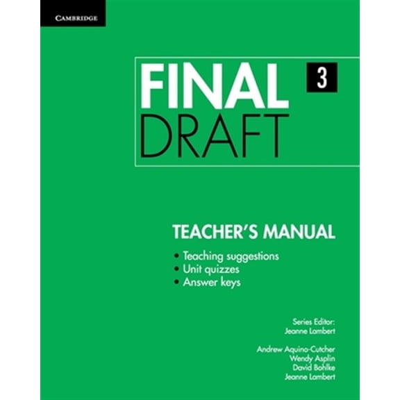 Pre-Owned Final Draft: Final Draft Level 3 Teacher's Manual (Paperback)