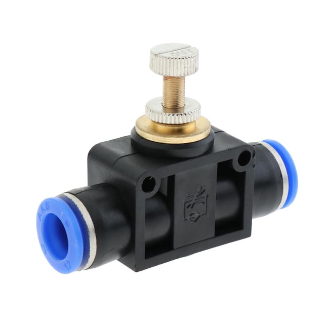 Controladores De Velocidad Restrictor De Flujo De Aire Para Cilindros Y Tubo De Válvula Tipo 12mm Sharpla Válvula restrictora neumática