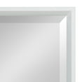 thumbnail image 3 of Kate and Laurel Calter Modern Framed Full Length Wall Mirror, 17.5 x 49.5, White, Decorative Rectangular Wall Mounted Full Body Beveled Mirror for Glam Wall Decor, 3 of 7