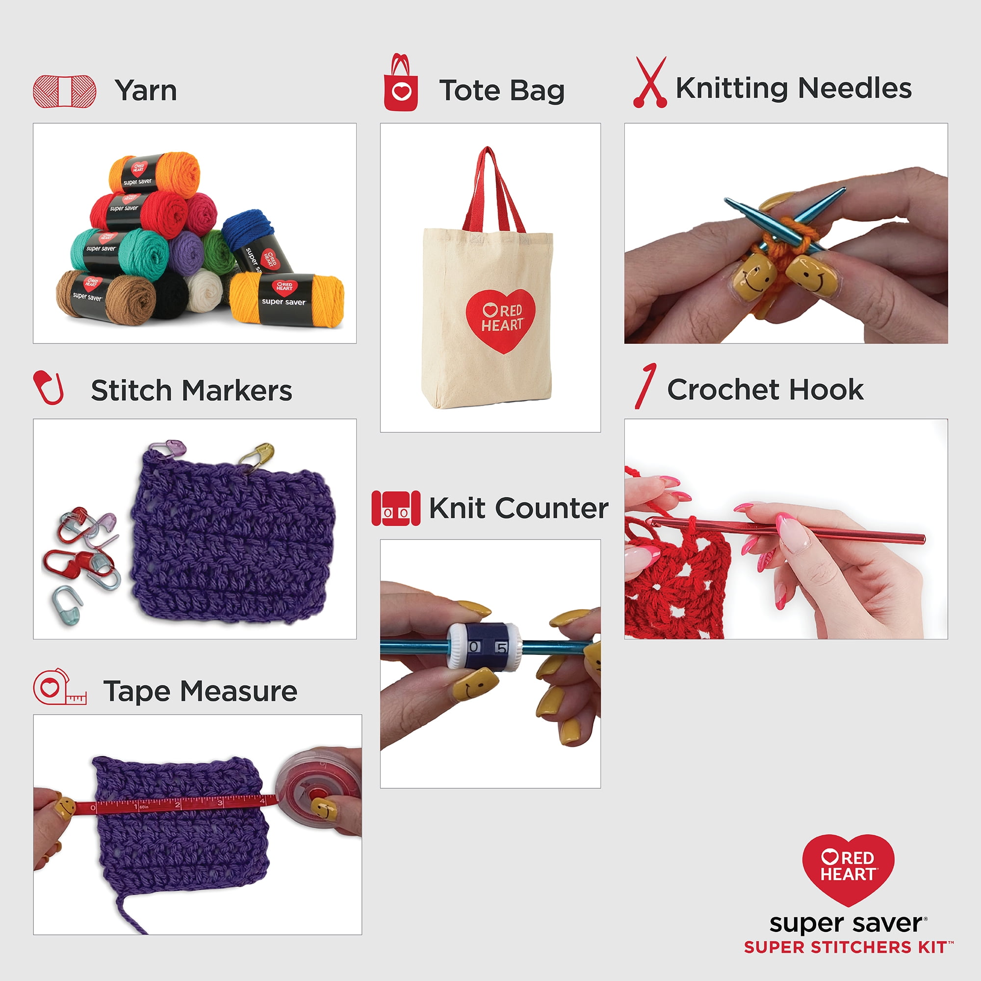 Red Heart® Super Saver® Super Stitchers Kit