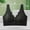 Black, variant on Women's Bras No Wire Under $5 Fashion Lace Front Button No Steel Ring No Adjustable Underwear Daily Bra