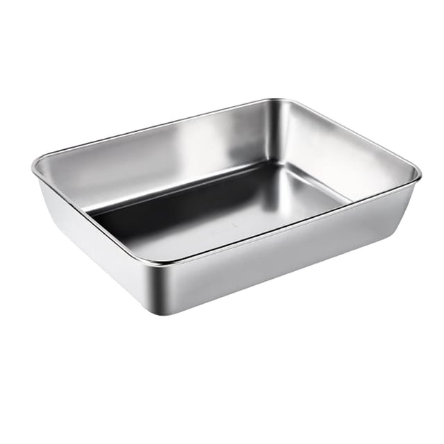 De Frutas Y Verduras, Bandeja Rectangular De Acero Inoxidable Irrompible Para El Hogar