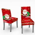 thumbnail image 4 of Apmemiss Nappe de Noël Imprimée Rectangulaire Ensemble de Couverture de Table Décoration de Fête de Vacances Maison, 4 of 7