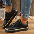thumbnail image 2 of YOUYEDIAN Sneakers for Women Fashion Round Toe Slip On Platform Flat Sneakers Casual Outdoor Strap Design Walking Shoes, 2 of 5