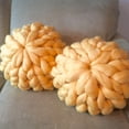 thumbnail image 2 of Almohada De Nudo Tejido A Mano Bolster Embroma El Juguete De Muñeca Asiática Almohada De Decoración Amarillo Sunnimix Almohada de tirador de punto, 2 of 8