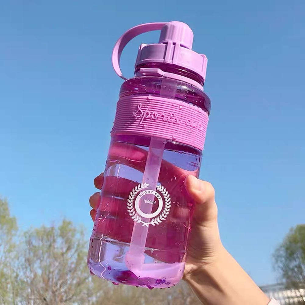 Details about   Water Bottle Travel Sport Outdoor Portable Bottle Juice Drinkware Plastic Bottle 