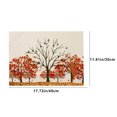 thumbnail image 2 of HengDidi Flax Heat-Resistant Placemats Double-Sided Stitching Colorful Printing Non-Fade Table Protectors Holiday Dining Decor Kitchen Restaurant Mats, 2 of 7
