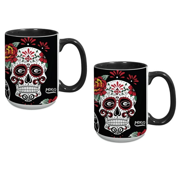 Georgia Bulldogs Two-Pack Dia De Los Muertos Mug Set