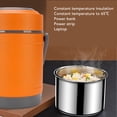thumbnail image 6 of BOKYAN 2L Portable Thermal Cooker Pot Stainless Steel Mini Constant Temperature Food Warmer Lifting Pot for Office Travel Orange (10.2 in / 26 cm), 6 of 9