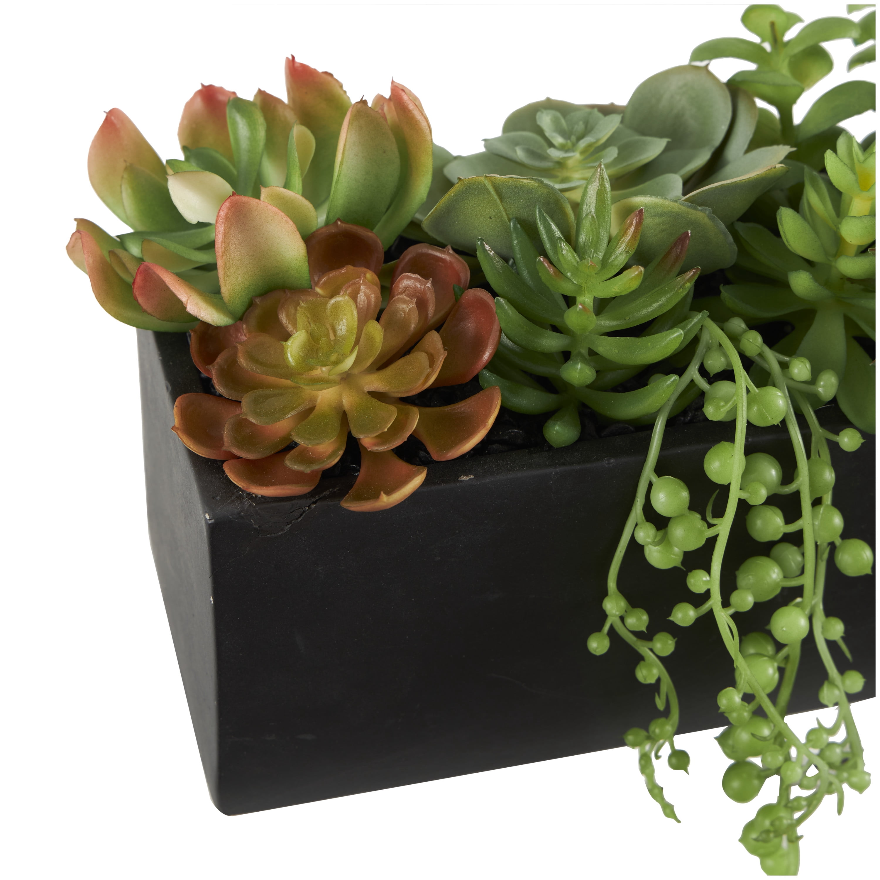 6" Geometric Faux Foliage Artificial Foliage, by DecMode