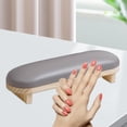 thumbnail image 4 of Reposabrazos de uñas PU Sunnimix Soporte de Almohada Lavable para manicura Corto gris, 4 of 8