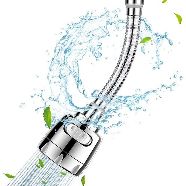 Aireador de grifo de cocina móvil Accesorio de grifo de fregadero giratorio de 360 grados Cabezal de rociador Ahorro de agua Kuyhfg Bienvenido a Kuyhfg