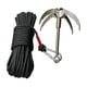 thumbnail image 5 of Juego de ganchos de garra resistentes con cable extendido para excursiones al aire libre Negro, 5 of 9
