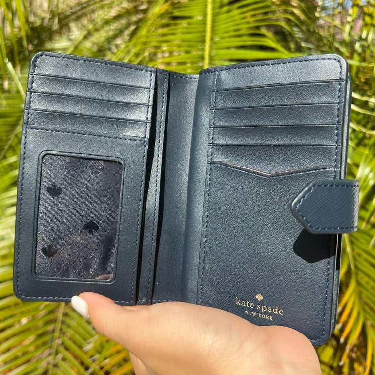 Compact Leather Zip Wallet 