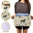 thumbnail image 3 of Yayeee 2 Pack Canvas Storage Basket with Handles for Shelves Fabric Bins Closet Organizer, Cowboy Pattern, 3 of 8