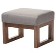 thumbnail image 3 of Baxton Studio Yashiya Mid-century Retro Modern Grey Fabric Upholstered Ottoman Stool, 3 of 6
