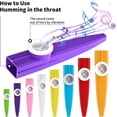 thumbnail image 3 of 24 Pieces Plastic Kazoos Multi Colors Kazoo Musical Instruments Great Gift for Music Lovers Good Companion for Guitar, Ukulele, Violin, Piano Keyboard, 3 of 6