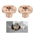 thumbnail image 3 of 20 piezas tuerca de tornillo de plomo T trapezoidal con brida de latón de 8mm para, 3 of 7