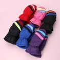 thumbnail image 3 of 2-5Y Children Winter Gloves Girls Boys Mittens Thicken Waterproof Windproof Outdoor Winter Kids With Non-slip Leather, 3 of 4