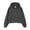 Dark Gray, variant on Women's Sweatshirts Unisex Double Layer Full Hooded Zipper Sweatshirt Streetwear Casual Pullover Jacket with Adjustable Drawstring S
